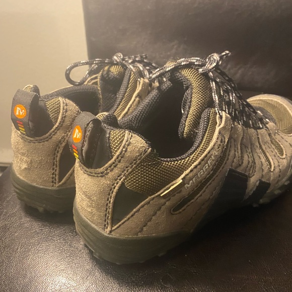 MERRELL J75023 Men’s Grey Leather Pivot Lace Sport  Concrete Hiking Boots Size 8 - Picture 7 of 11